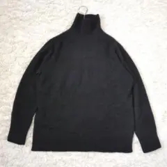 マーガレットハウエル　ウール　カシミヤ　ハイネック　ニット　黒　Ⅱ