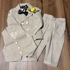 ベビー/キッズ　80サイズ　男の子　セレモニースーツ5点セット　裏地付