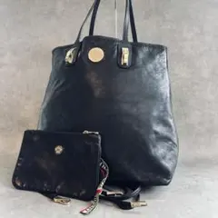 Orobianco レザー 2wayトートバッグ ショルダーバッグ ポーチ付き