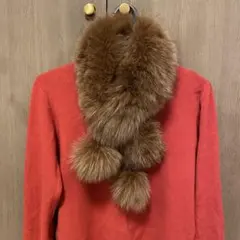 ミッシュマッシュ】ニットジャケット 38サイズ フォックスファー 