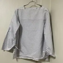 23区 Canclini カンクリーニストライプコットン100% 長袖シャツのサムネイル