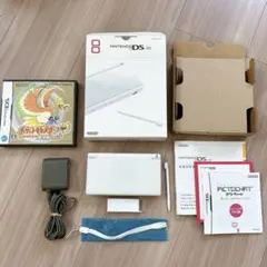 【動作確認済み】DS Lite 箱説付 ポケモンHGセット ※割れあり