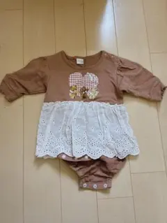 匿名配送！！！tete a tete ロンパース 70cm ブラウン