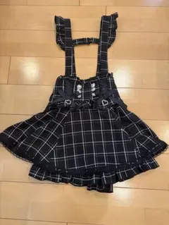 LIZLISA レースアップサスペンダー付スカパン