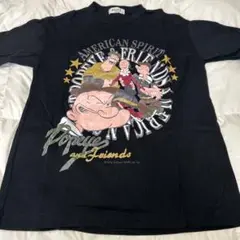 PLUS ℃ ポパイと友達 Tシャツ Mサイズ ブラック RENOWNのサムネイル