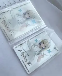 お久しぶり個展　お久し展　限定　アクリルカード　ステッカー