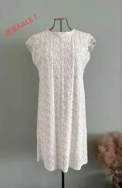 SallyScott（サリースコット）・パッチワーク￼フレンチスリーブワンピースのサムネイル