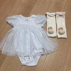 ジェラートピケのドレスチュールとレッグウォーマー