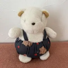 レトロ　ぬいぐるみの三英　くま　アンティーク風　かわいい　ぬいぐるみのサムネイル