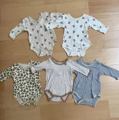 西松屋　長袖ロンパース　80　くま　長袖　肌着　韓国　ベビー服　まとめ売り