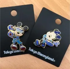ディズニーリゾート ピンバッジ  スケートミッキーミニー