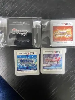 (動作確認済)ポケモン3DS、DSソフト 4本セット