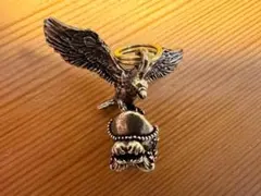 真鍮 　 鷹の彫刻 　 キーホルダー・キーリング 　イーグル 　ホーク