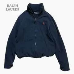 極美品 ラルフローレン ブルゾン ジャケット ネイビー 赤ポニー刺繍 フリース