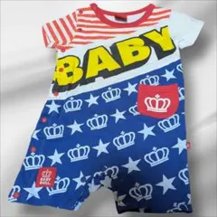 BABY DOLL ストライプロンパース ベビー 70サイズ