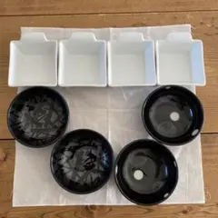 白と黒のボウルセット 8個用途色々