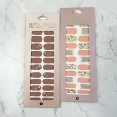 ⚫︎新品未使用⚫︎2個セット！GELATO FACTORY ネイルシールセット
