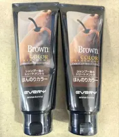 アンナドンナ ヘアトリートメント　 ほんのりカラー ブラウン 160g×2のサムネイル