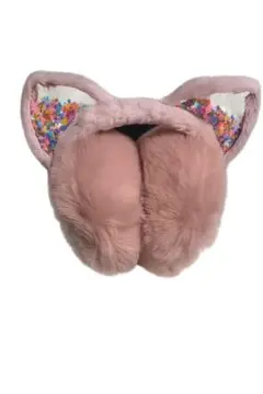 猫耳デザイン イヤーマフ ピンク　キッズ　もふもふ 防寒　　ピンク