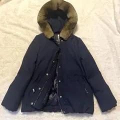 【美品】STANZA DOLCE スタンザドルチェ　ダウンジャケット　ネイビー