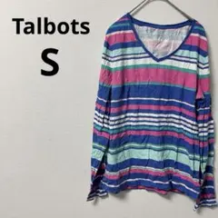 ☆一点もの☆ Talbots レディース ボーダー柄 長袖Tシャツ 【S】