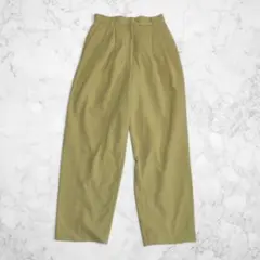 ダブルクローゼット W CLOSET カラーパンツ M テーパード ハイウエスト