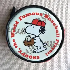 新品 スヌーピー 丸型ポーチ