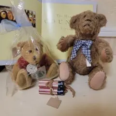 米国ヴィンテージ　Boyds Bears ぬいぐるみ 2体セット+オマケのサムネイル