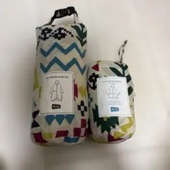 KIU キウ 親子ペア　レインポンチョ 花柄のサムネイル