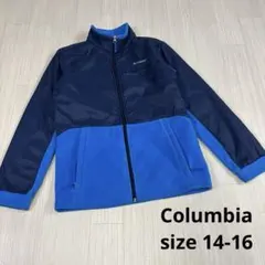 Columbia フリースジャケット ネイビー/ブルー14-16 切替