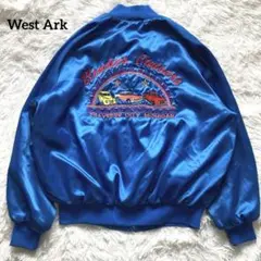 ウエストアーク West Ark スカジャン 刺繍 90s ヴィンテージ 車