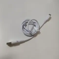 USB-A to USB-B ホワイトケーブル