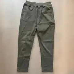 無印良品　無地　キッズロングパンツ　130 カーキ