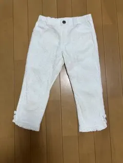 メゾピアノキッズ パンツ 130cm ホワイト　レースのサムネイル