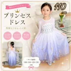 110cm ブルードレス　キッズ　コスプレ プリンセス　 アナ雪　ワンピース