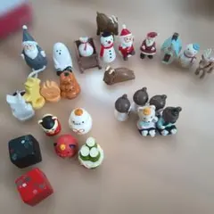 クリスマス・ハロウィン陶器置物セット