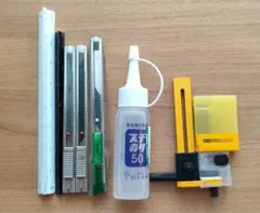 모델 제작 도구 세트 커터 접착 나침반
