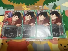 一番くじ ONE PIECE モンキー・D・ルフィ プロモカード 4セット