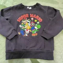 BANDAI スーパーマリオ トレーナー 120　ダークグレー