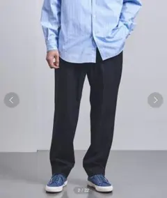 ユナイテッドアローズ オールギャザー イージーパンツ size S ストライプ