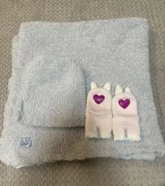 Kashtwére カシウェア 水色 ブランケットと帽子