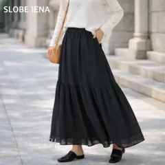 25SS スローブ イエナ ／KOTAチェックスカート ティアードスカート 今期