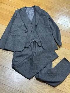 小中学生170/92A XL グレー フォーマルスーツ 3点セット