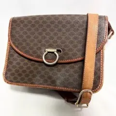 希少 BALLY バリー ヴィンテージ モノグラム 総柄 ショルダーバッグ 茶 