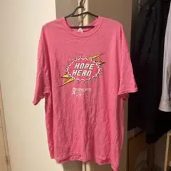 GILDAN HOPE HERO Tシャツ 2XL ピンク