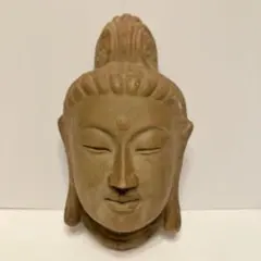 A-2 【アンティーク調】仏面 観音菩薩像 壁掛け レリーフ / 飾り物