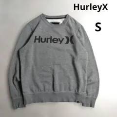 HurleyX　BIGプリント　スウェットトレーナー　サーフ系　Sサイズ