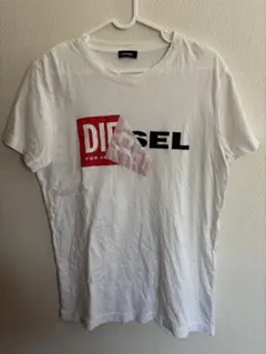 DIESEL Tシャツ ホワイト ロゴプリント Sサイズ
