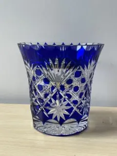 新品未使用 江戸切子 カガミクリスタル 紫 一輪挿し 花瓶 - メルカリ