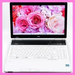 ホワイトカラー✨ サクサク動作！ Windows11 ノートパソコン SSD搭載のサムネイル